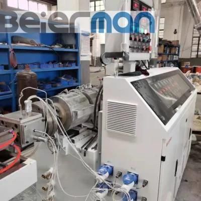 30mm*15mm 40mm*20mm Automatic PVC Cable Trunking 2 Cavity Twin Screw Extrusion Making Line ...