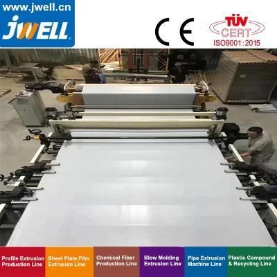 Jwell PVC Floor Leather Extrusion Line (plastic making machine) Extrusion ...