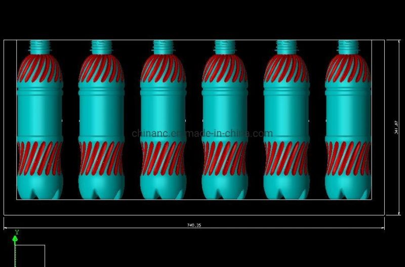 Full Automatic 6 Cavities 6000 Bottles Per Hour Mineral Water Bottle Blowing Machine