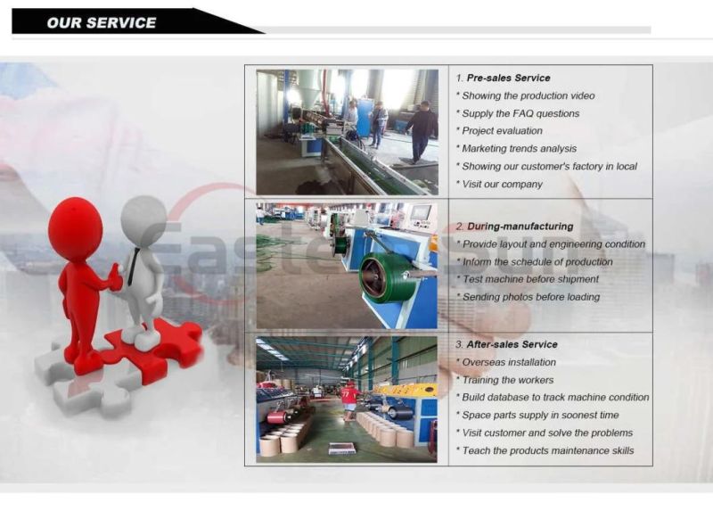 Customized Screw Extended out Two Strapping Lines Extruding Equipment Pet Strap Making Machine