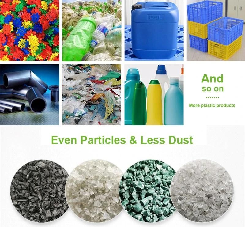 Waste Material Strong Plastic Rubber Pet Cola Bottle PP PE Film Woven Bags Waste Crusher