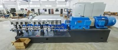 HS 500kg/H PE Filler Masterbatch Plastic Compounding Twin Screw Extruder