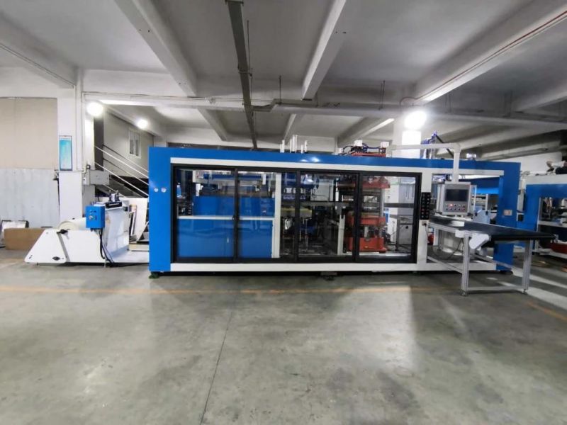 Three Station Plastic Thermoforming Machine