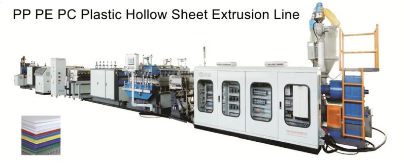 High Quality Tongsan PP PE PC Hollow Sheet Corrugated Roof Sheet Making Machine