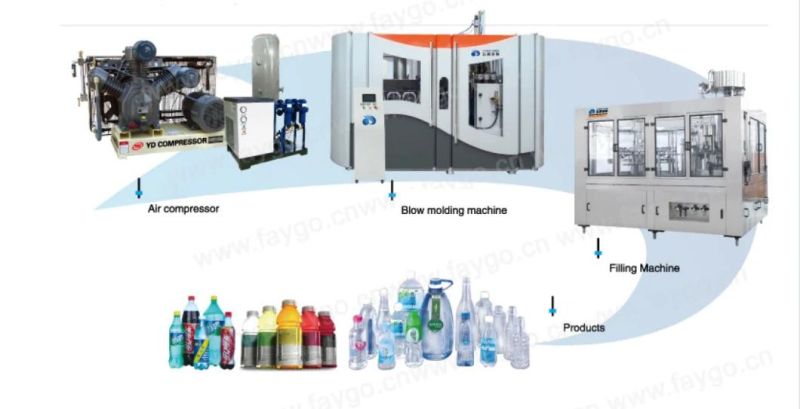 6cavity Pet Blowing Machine 9000-1000PC Per Hour