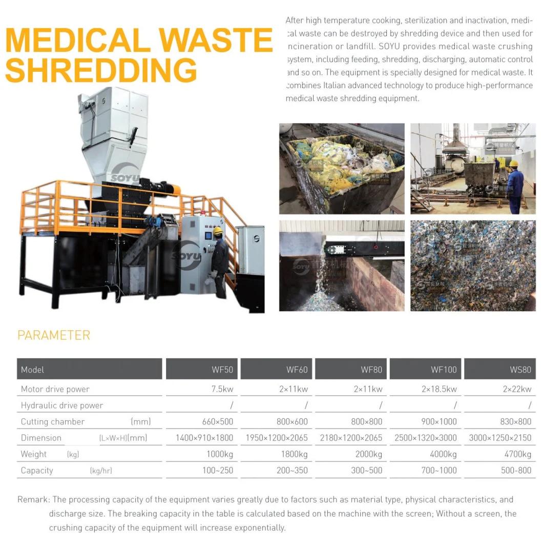 Medical Green Waste Machine Shredder