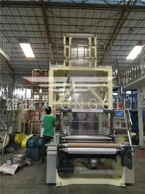 1100mm PE ABC 3 Layers Co-Extrusion Film Blowing Machine with Double Friction Winder and ...