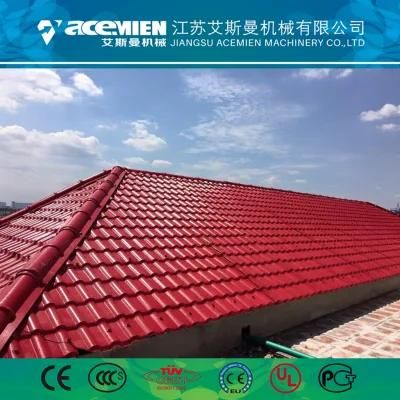 Luxury Villas Roof Tile and Environmental Friendly PVC Tile Making Machine