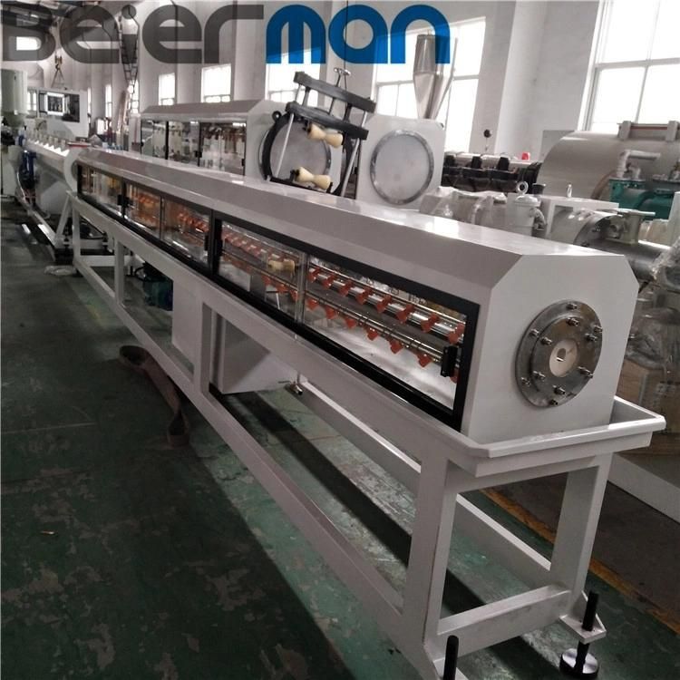 High Productive 75-200mm HDPE PE Pipe Underground Water Supply Tube Single Screw Co-Extrusion Production Line with Laser Printer