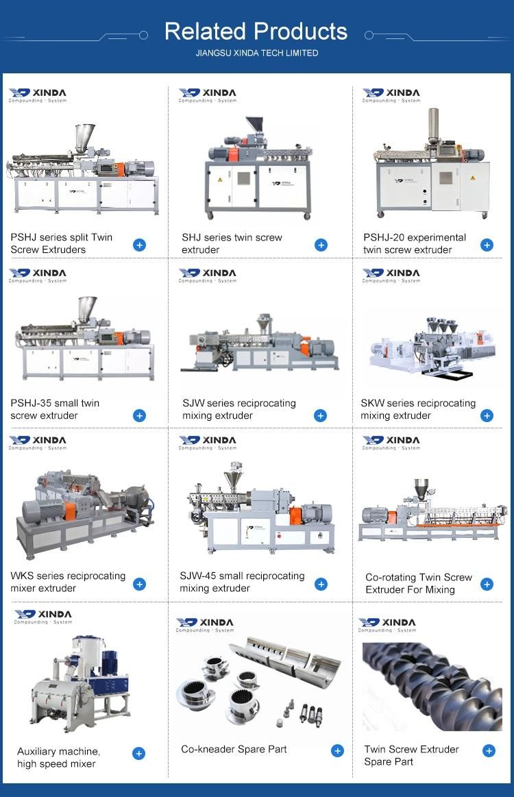 Production Line /Twin Screw Extruder for XLPE Cable Compounds/PP/PE/PPR/LDPE/HDPE/LLDPE Sheet/Profile/Granule/Pellet/ Plastic Extruder