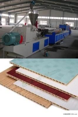 65/132 Wood Plastic Composite PVC Wall Panel Extruder