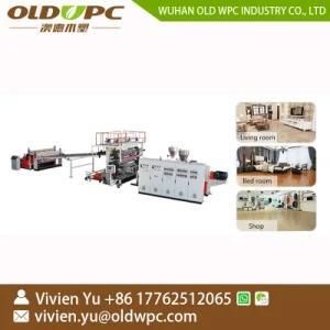 Plastic Interlock Floor Production Line Spc Stone Flooring Machine