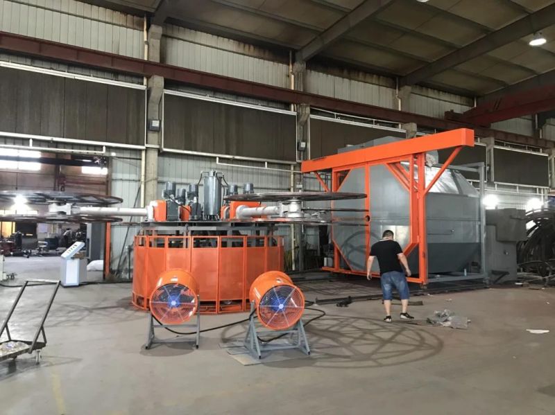 Muti-Arms Carrousel Type Rotational Molding Machine Water Tank Container Rotomolding Machine for Sales