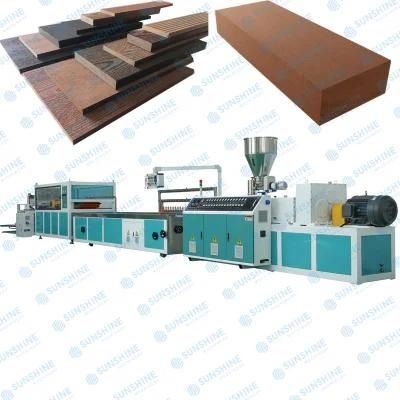 Outside Outdoor Exterior PP PE Wood Plastic Composite WPC Extruder