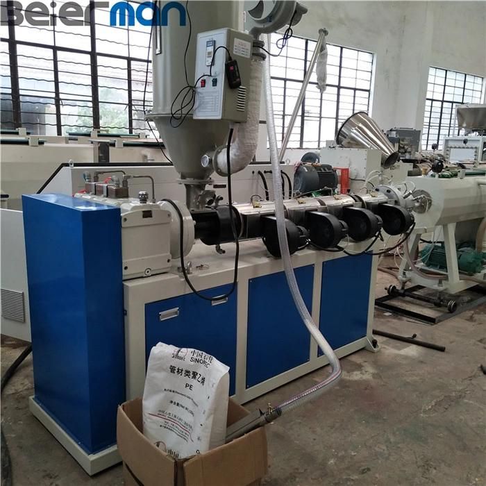 DN25 DN32 HDPE PE Plastic Water Supply Pipe Sj65 Single Screw Extrusion Making Production Line