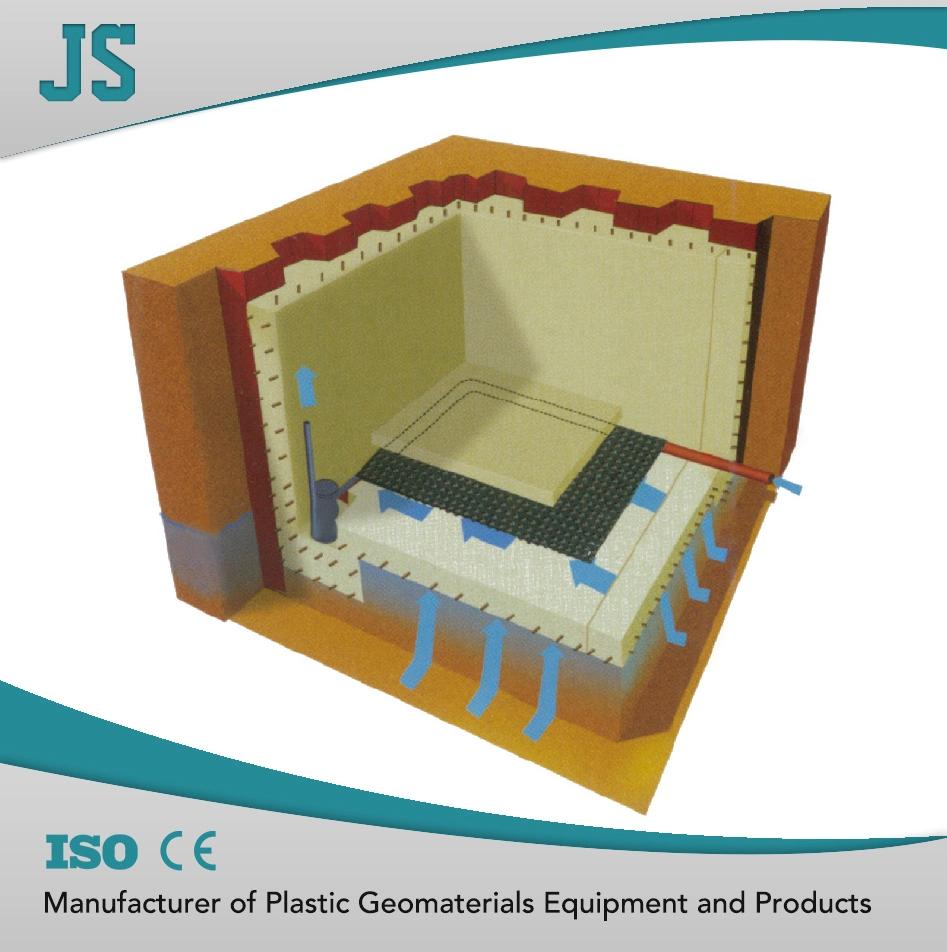 Plastic Drain Board Machine with Geotextile Lamination