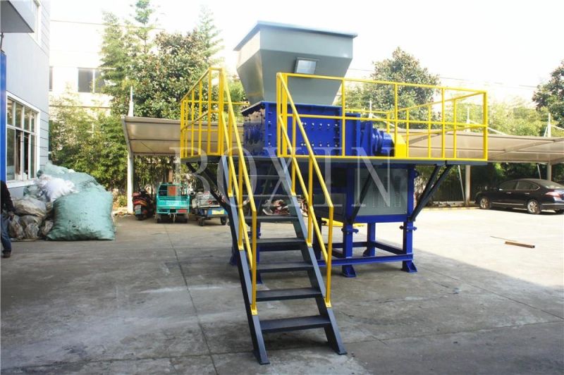 Waste Plastic Pipe/Woven Bag/Bottle/Car Part/Wood/Film/Tyre/Wire//Block/Lump Shredder Machine for Recycling with Single or Double Shaft Scrape and Flake Making