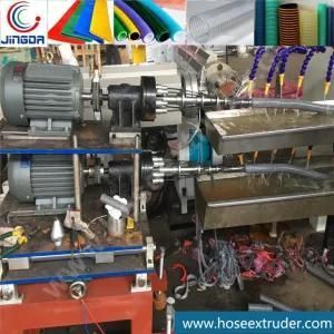 Double Cavity PVC Spiral Reinforced Hose Suction Tube Pipe Extrusion Machine Line ...