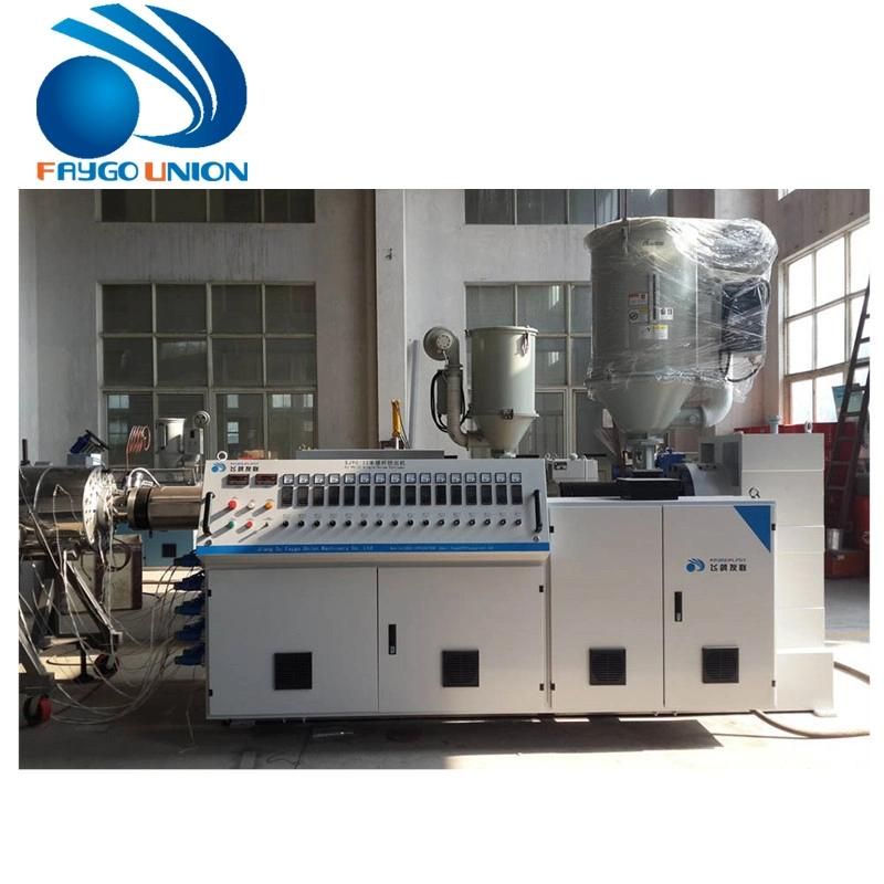 HDPE PE Plastic Pipe Extruding Machine with High Extrusion Speed