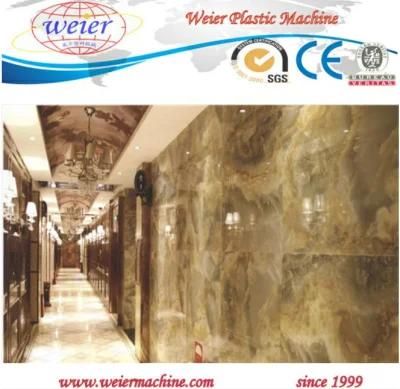 1-4mm PVC Rigid Plastic UV Lamination Sheet Marble Making Machine