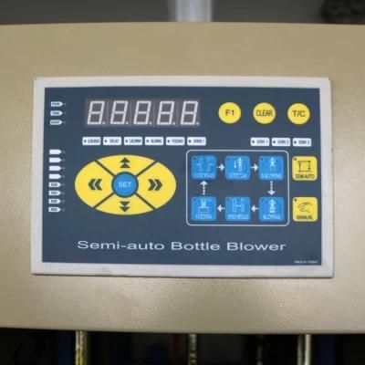 Semi Automatic 2 Liters 2 Cavity Pet Water Bottles Blowing Making Machinery