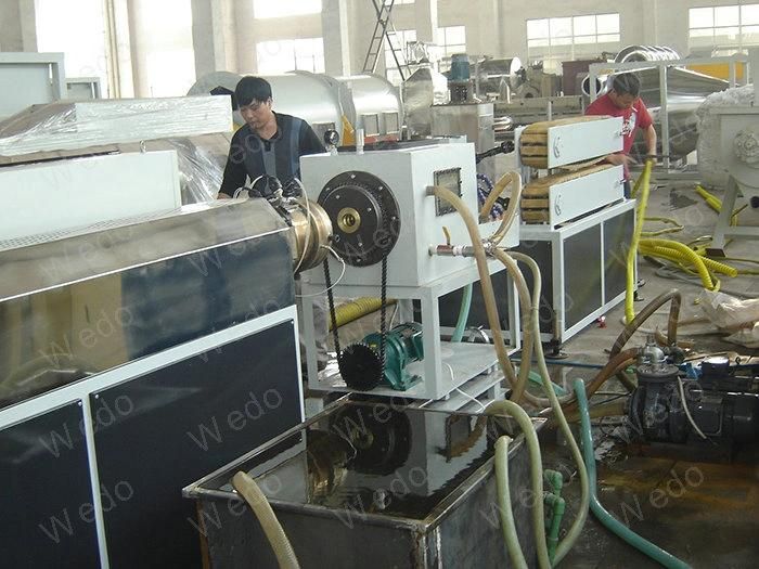 PP PE Spiral Corrugated Pipe Production Machine
