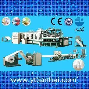CE Standard Take out PS Foam Food Box/Plate/Tray/Container Vacuum Thermoforming Machine