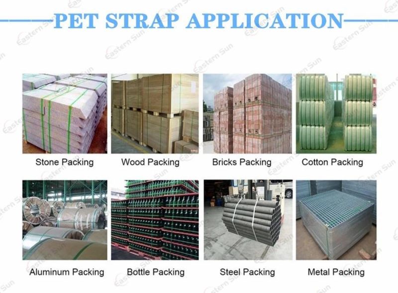 Flat Plastic Steel Pet Sheet PP Strap Belt Making Extrusion Machine Lines