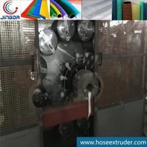 100mm Crochet PVC Fiber Reinforced Hose Extrusion Line Composite with Spring Wire Hose ...