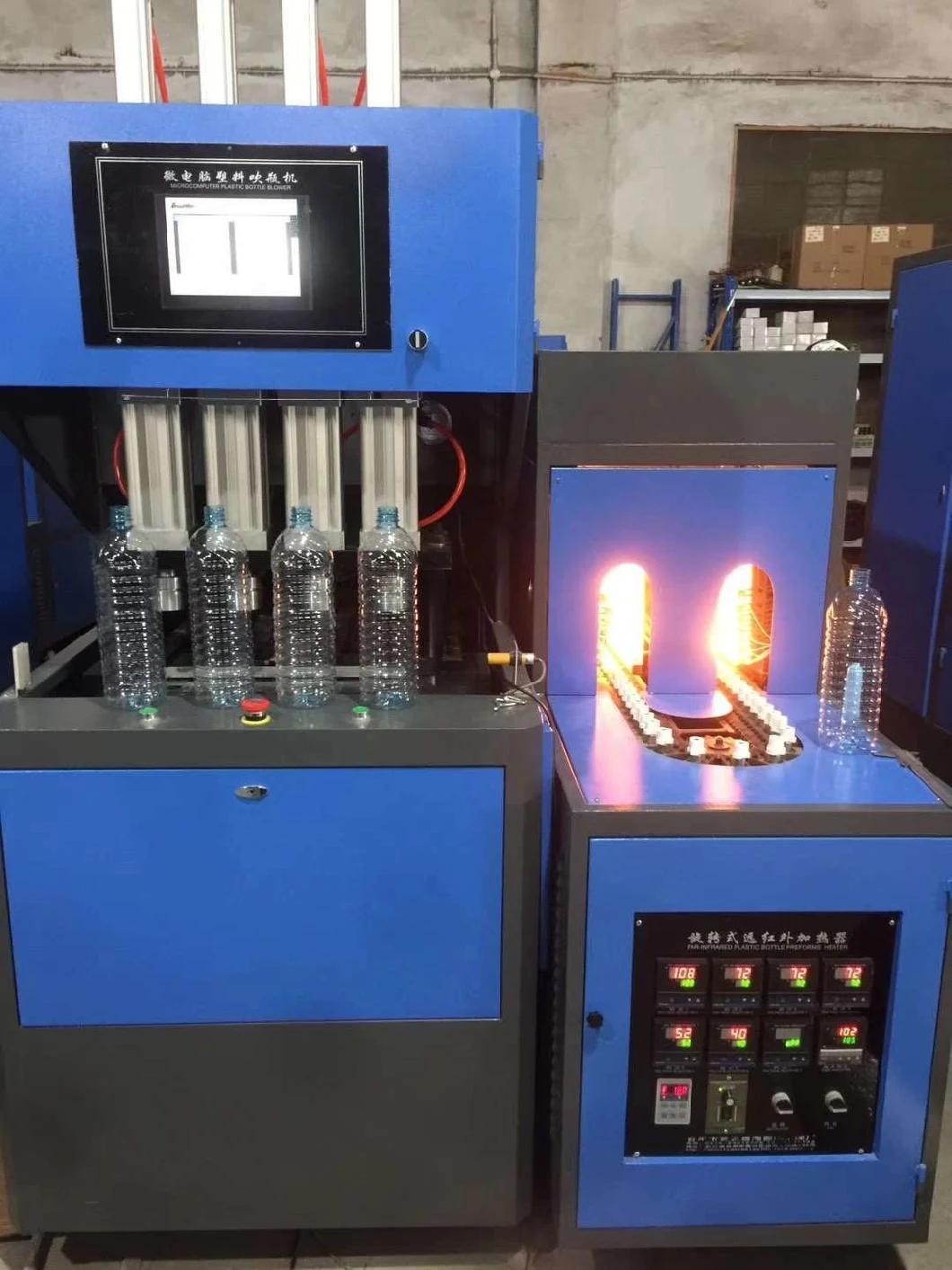 4 Cavities Semiautomatic Blow/Blowing Moulding/Molding Machine/Plastic Machine/Water Machine/Plastic Injection Molding Machine for Making Pet Bottles