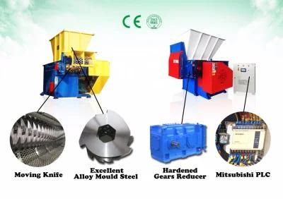 Single Shaft Low Rpm Shredder Machinery