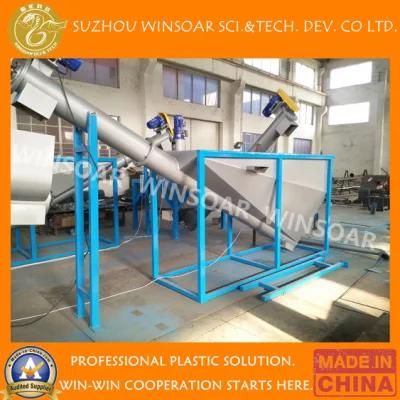 Plastic Recycling Washing Granulating Pelletizing Equipment for Large HDPE Drum Bucket