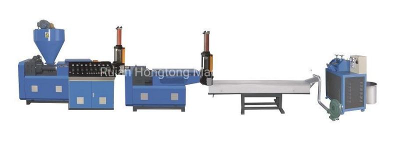 High Output ABS PS PC PE PP Waste Plastic Film Flakes Non Woven Bag Crushing Washing Dryer Equipment 2 Screw Water Cooling Recycling Pelletizer Price