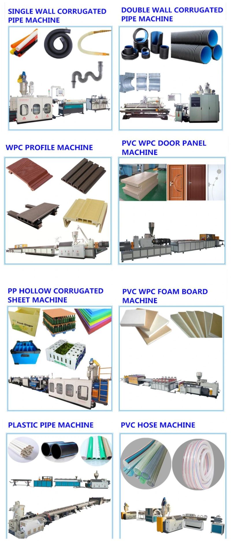 PP Corrugated Hollow Board Extrusion Manufacturing Machine Line