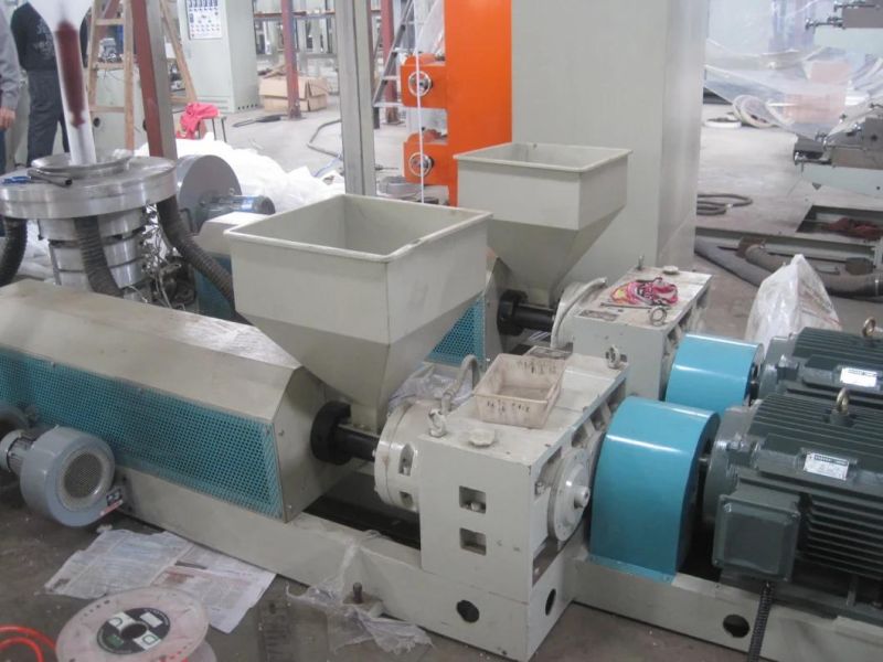 Automatic High Speed HDPE LDPE ABA Film Blowing Machine with Rotary Die Head Double Winder