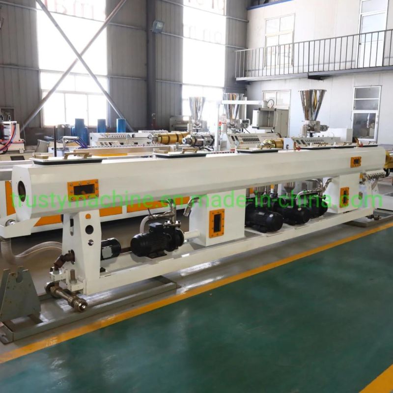 Qingdao Trusty PP HDPE PE Plastic Pipe Machinery / PE Pipe Extrusion Machine Line