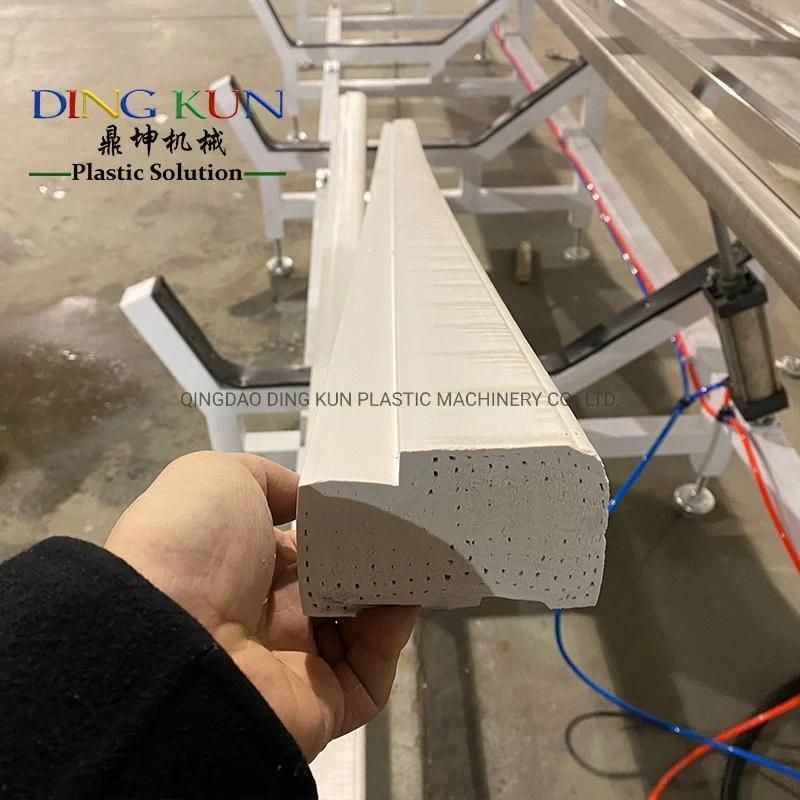 Making WPC Door Frame Wood Plastic Composite Profile Extrusion Machine