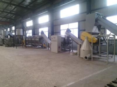 PE, PP Film Washing Crushing Recycling Line, 300kg/H