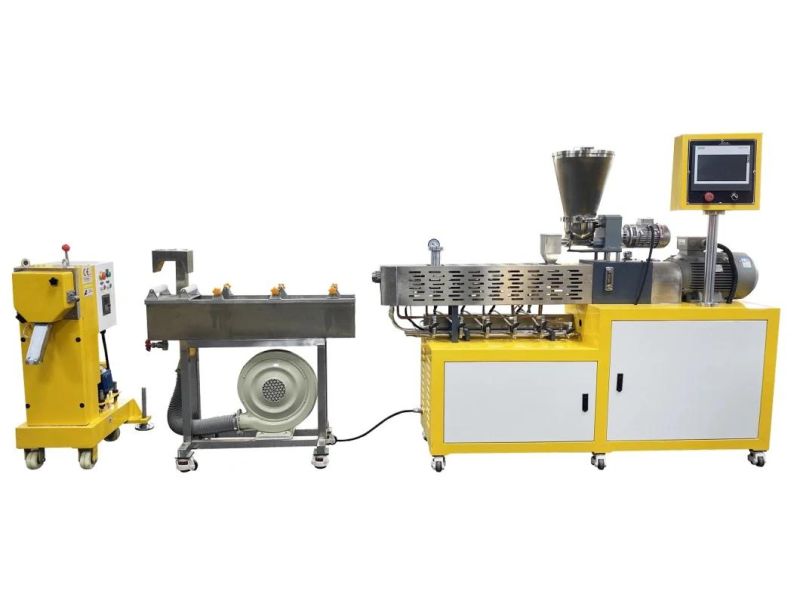 Lab Twin Screw Plastic Granules Making Machine Double-Sxrew Extruder Extrusion for Color Mkasterbatch