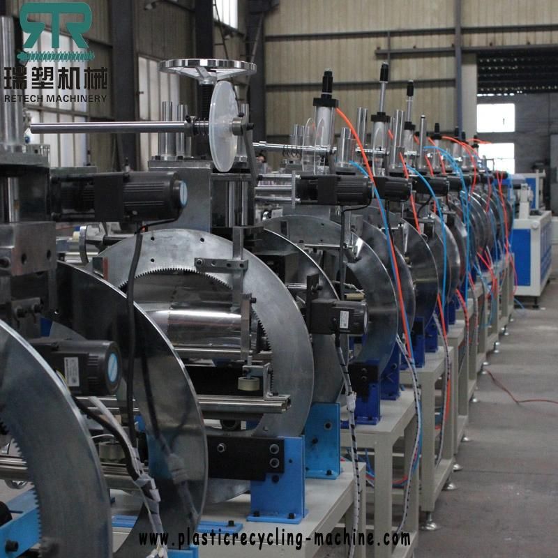 Plastic Mould Extrusion Twin Screw Imitation Marble PVC PS Skirting Line Production Plant