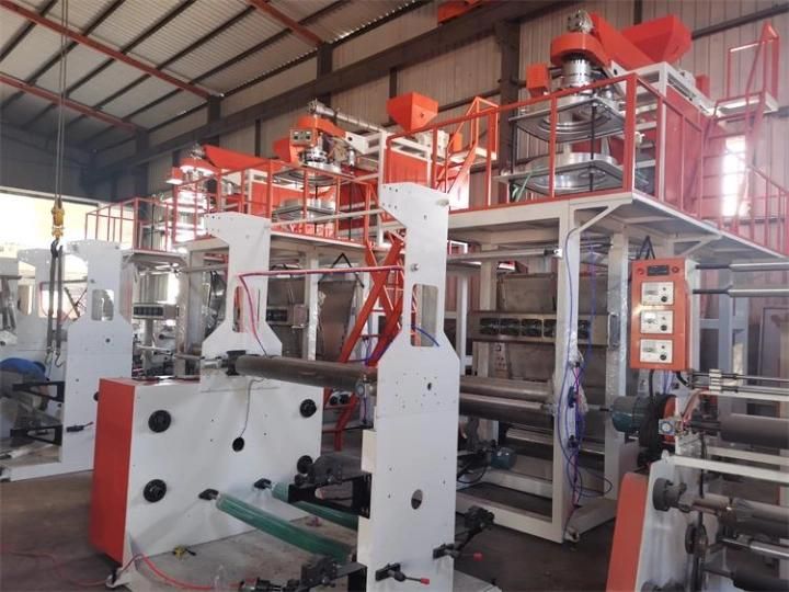 900mm Three Layer PP Film Blowing Machine Multi-Layers Plastic Film Blowing Machine