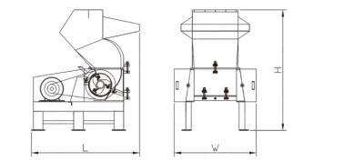 Energy Saving Granulator Plastic Extruder for Injection Moulding Machine