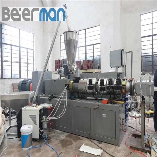 Sjsz-51/105 Conical Twin Screw UPVC/PVC Trunks Extrusion Line