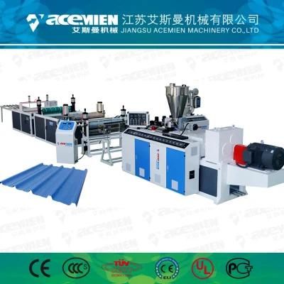 Two-Layers PVC Roof Tile Production Line Corrugated Panel Tile Making Machine