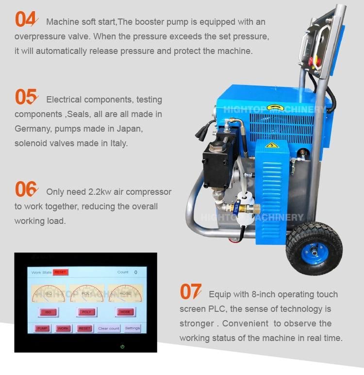 PU Foam Spray Machine Insulation Foam Spray Machine Waterproof Polyurea Spray Machine