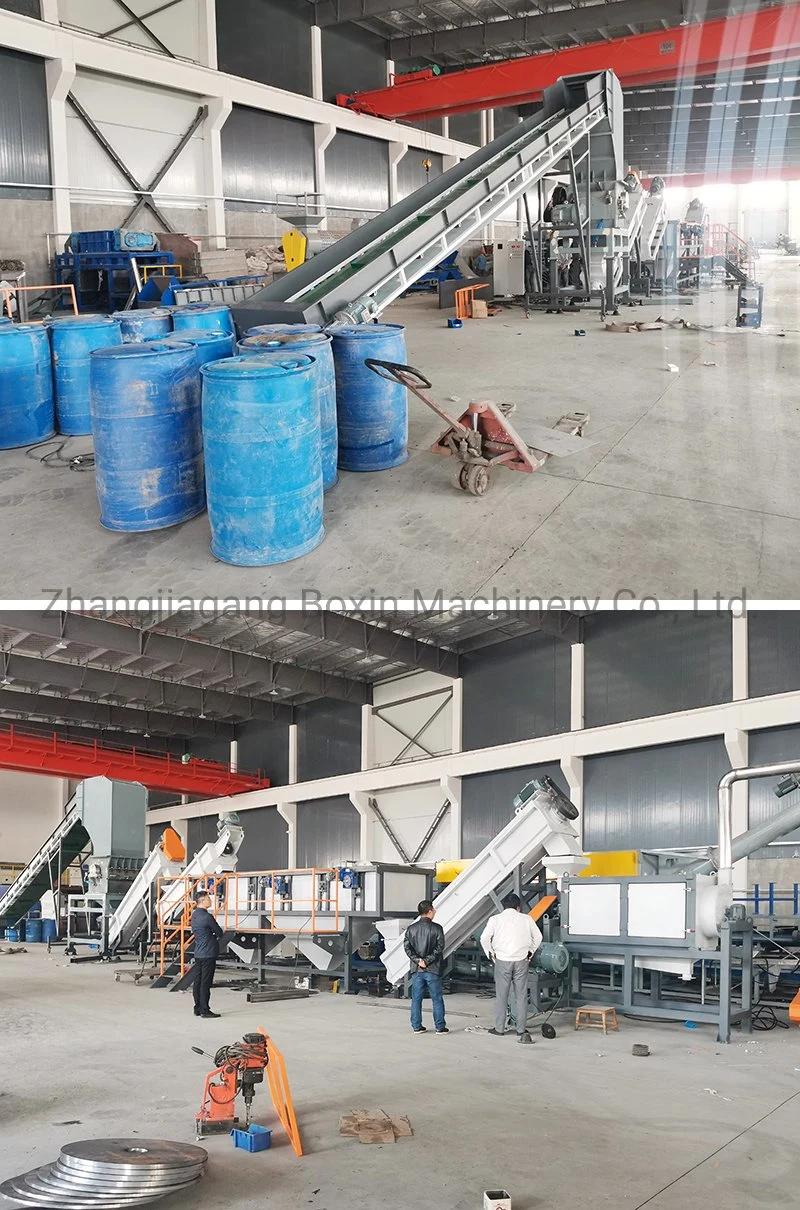 PP Woven Big Bag Recycling Washing Machine, PE Film Big Blue Drum Bucket Cleaning Drying System Line