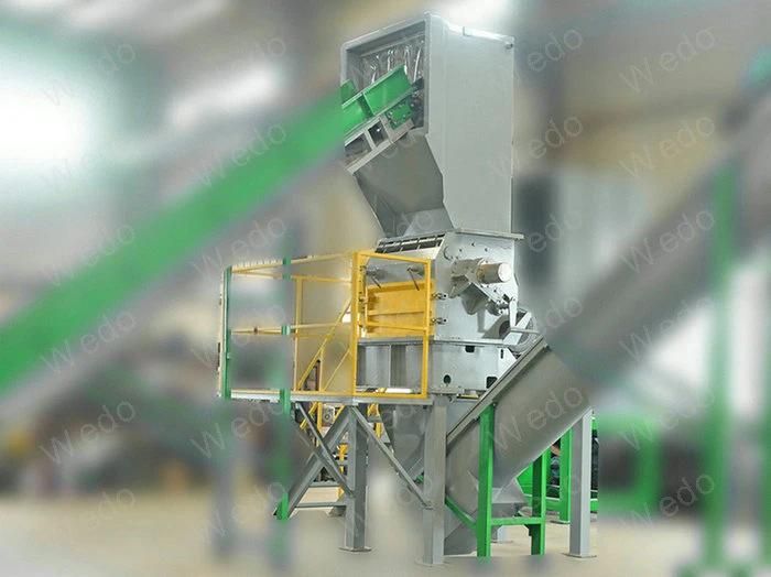Waste HDPE Rigid Plastic Washing Crushing Drying Recycling Machine