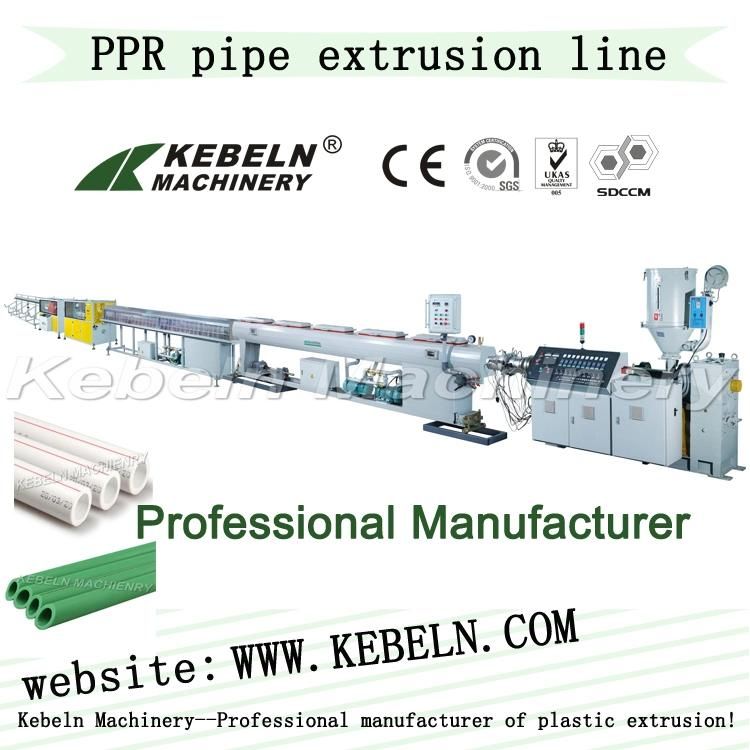 Single Screw Plastic Extruder PPR PE Pipe Production Line