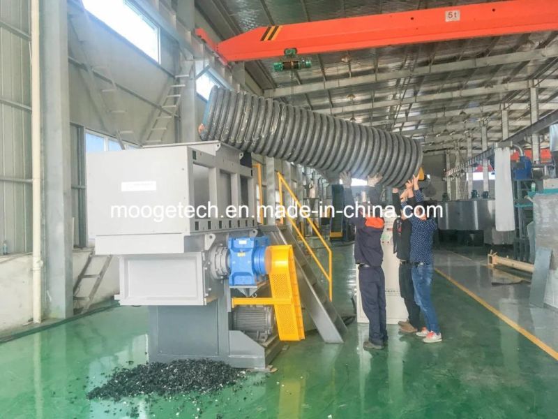 single shaft shredder for waste plastic pipe/lump/drum recycling