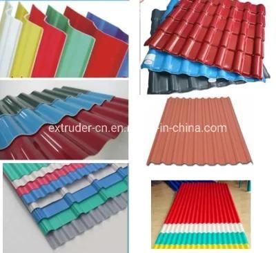 UPVC/PVC Corrugated/Waved Roofing Sheets Extruding Machine